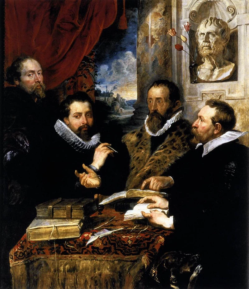 Autoritratto con il fratello Philip Rubens, Justus Lipsius e Johannes Woverius - Palazzo Pitti, Firenze